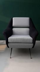 Pair of 20th Century Italian Armchairs, 1960s