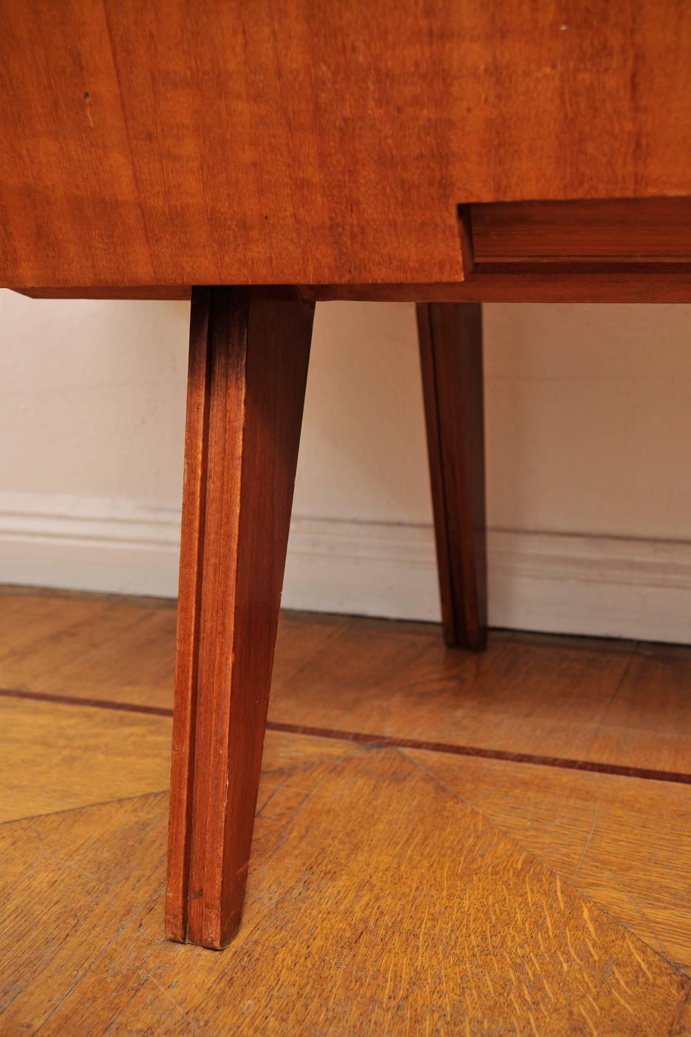 20th Century Italian Sideboard 1960s Made of Teak, Brass, Glass and Mirror For Sale 2