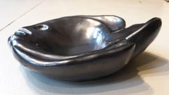 20th Century French Black Ceramic Fish Made by Ricard, 1955