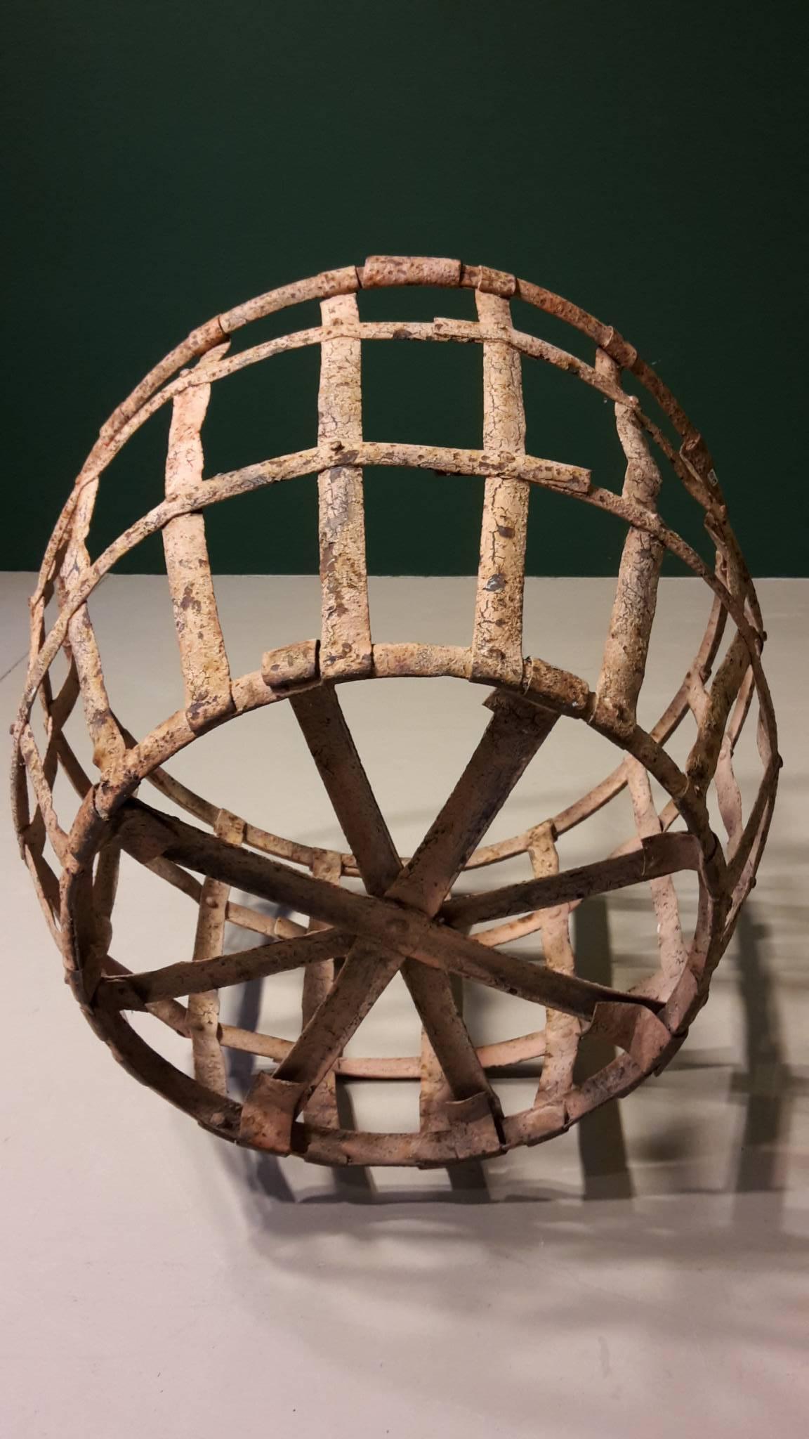20th Century French Basket Made of Metal, 1950s For Sale 1