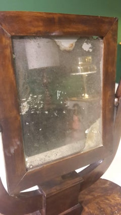 19th Century Italian Mirror Psyché Made of Walnut
