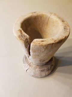 20th Century Italian Pharmacist Mortar Made of Ash, 1930s