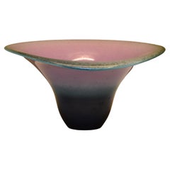 Japanese Hand-Glazed Imari Porcelain Vase, , Pink Black, by Sadamatsu Zenji