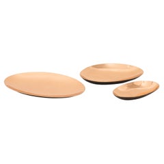 Set of Three Cast Bronze Plates, Vide-Poche