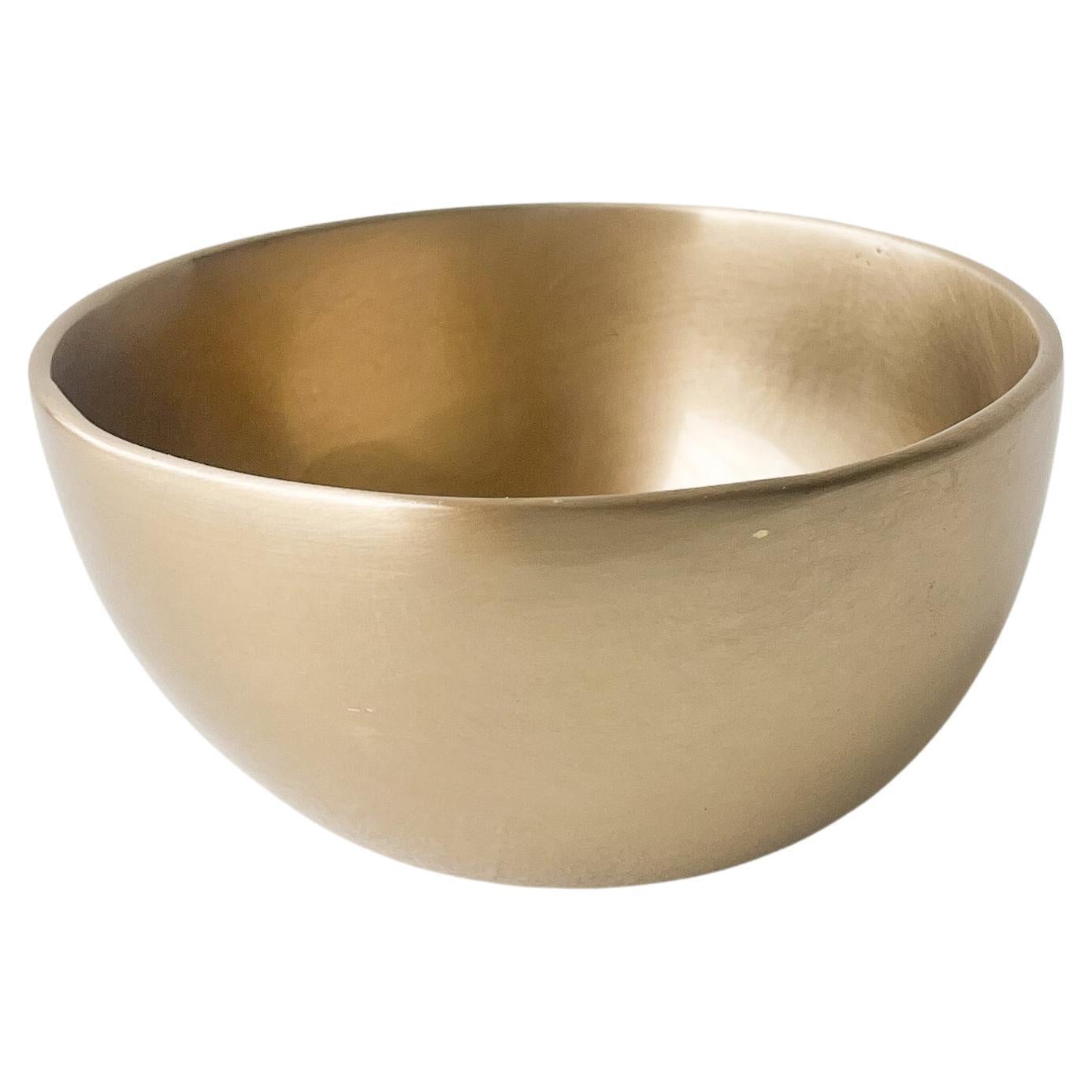Small Decorative Brushed Brass Bowl, Vide-poche
