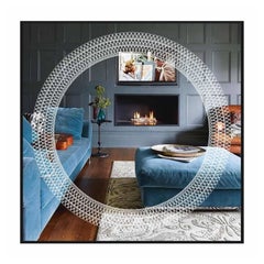 Miroir carré rétro-éclairé Contemporary Sikri Etched Mirror