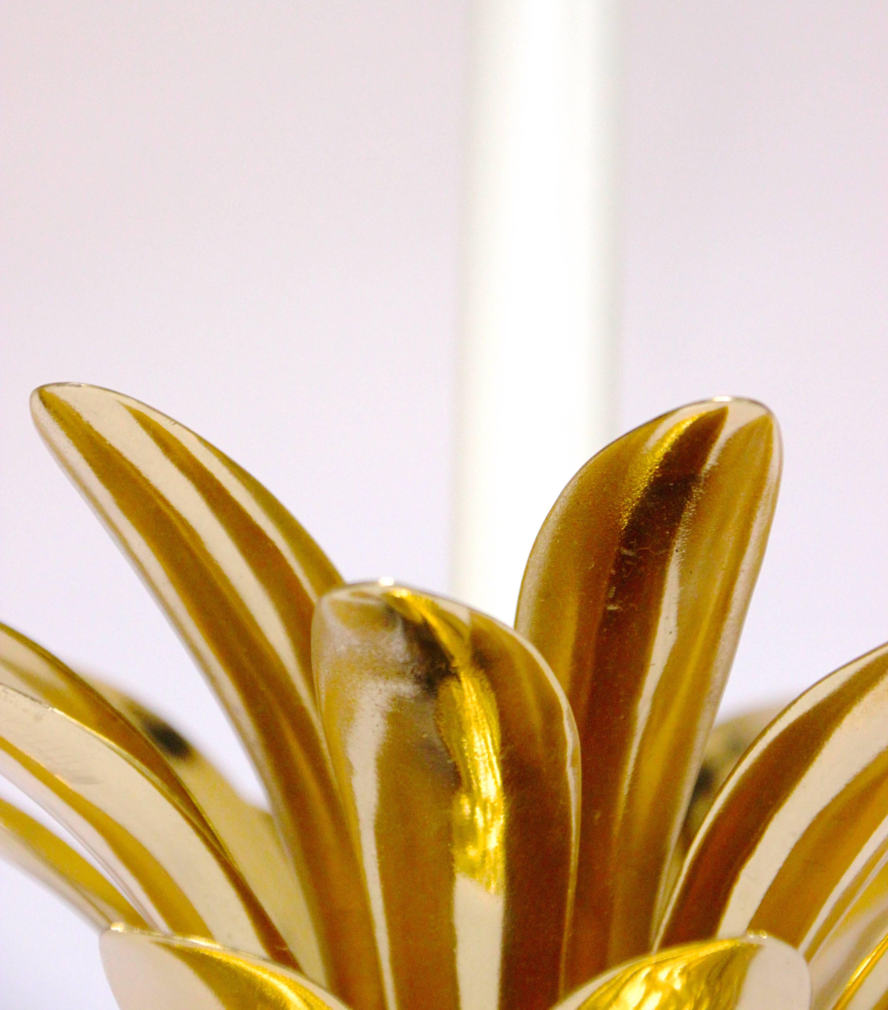 Modern Handmade Cast Brass Pineapple Candleholder