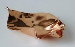 Smooth Polished Large Cast Bronze Leaf