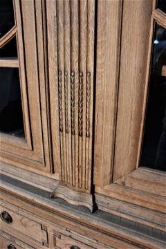 Authentic 18th Century Flemisch Glass Cabinet