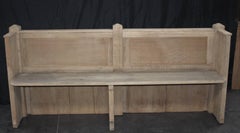 Old Flemisch Gothic Church Bench