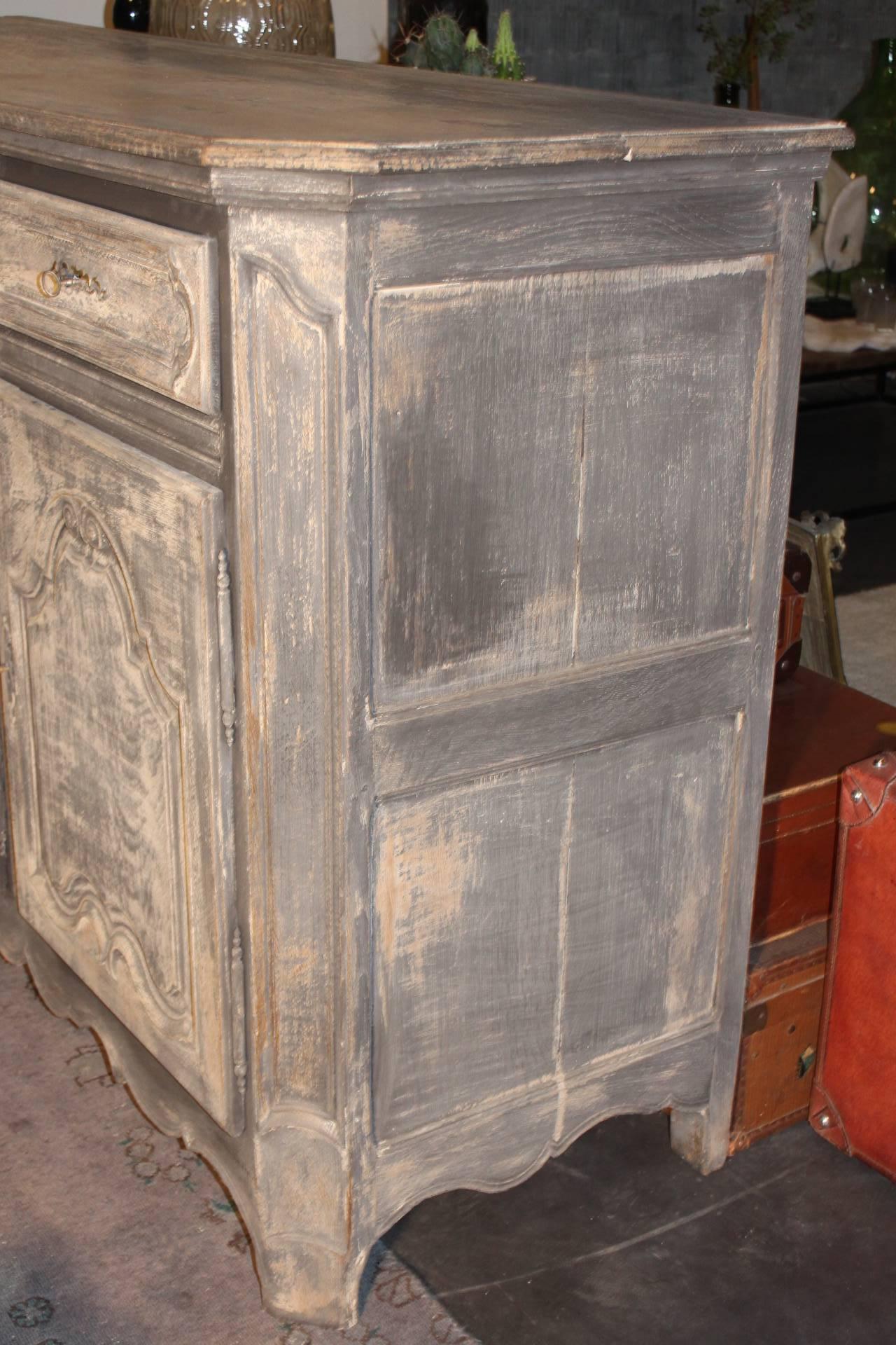 Oak French Mid-19th Century Louis XV Painted Dresser 