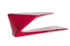 Amorph Flux modern wall mounted shelf red color lacquer