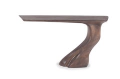 Amorph Frolic wall mounted  modern Console Table, Smoke stain in Ash wood