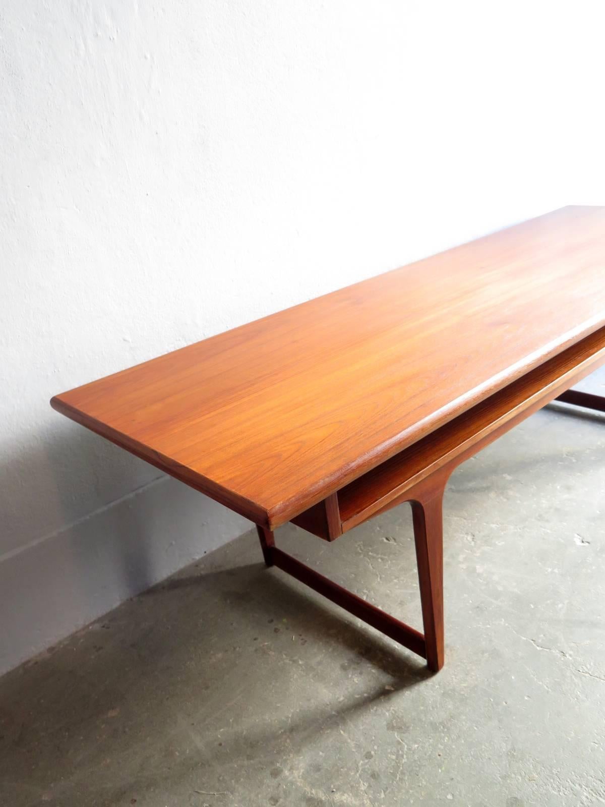 Mid-20th Century Danish Teak Mid-Century Low Sideboard or Center Table