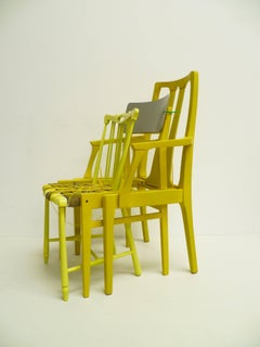 Contemporary Yellow Chair 'Custom Chair' Assemblage by Karen Ryan