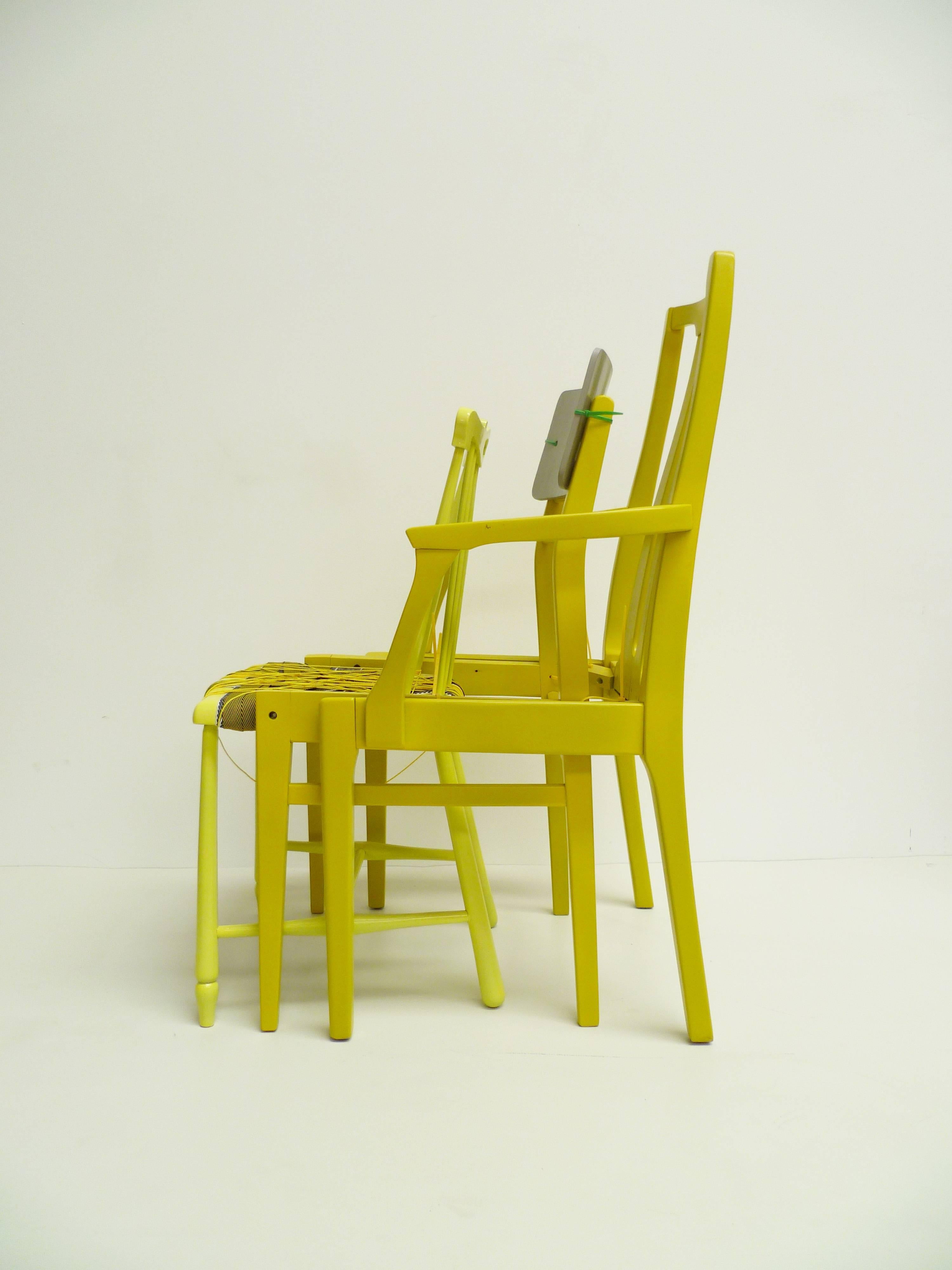 yellow contemporary chair