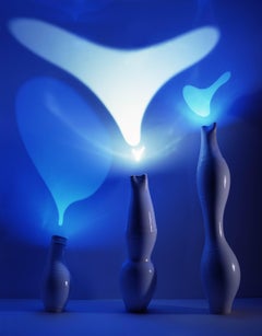 Contemporary Light as Air 'Breathing' Light Sculpture, Composition of Two