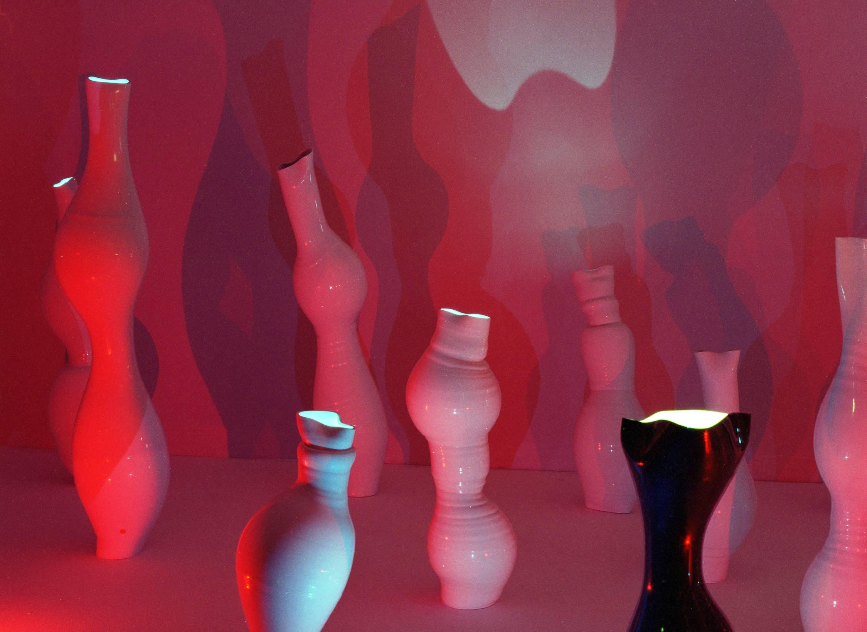 Contemporary Light as Air 'Breathing' Light Sculpture, Composition of Two In Excellent Condition For Sale In London, GB