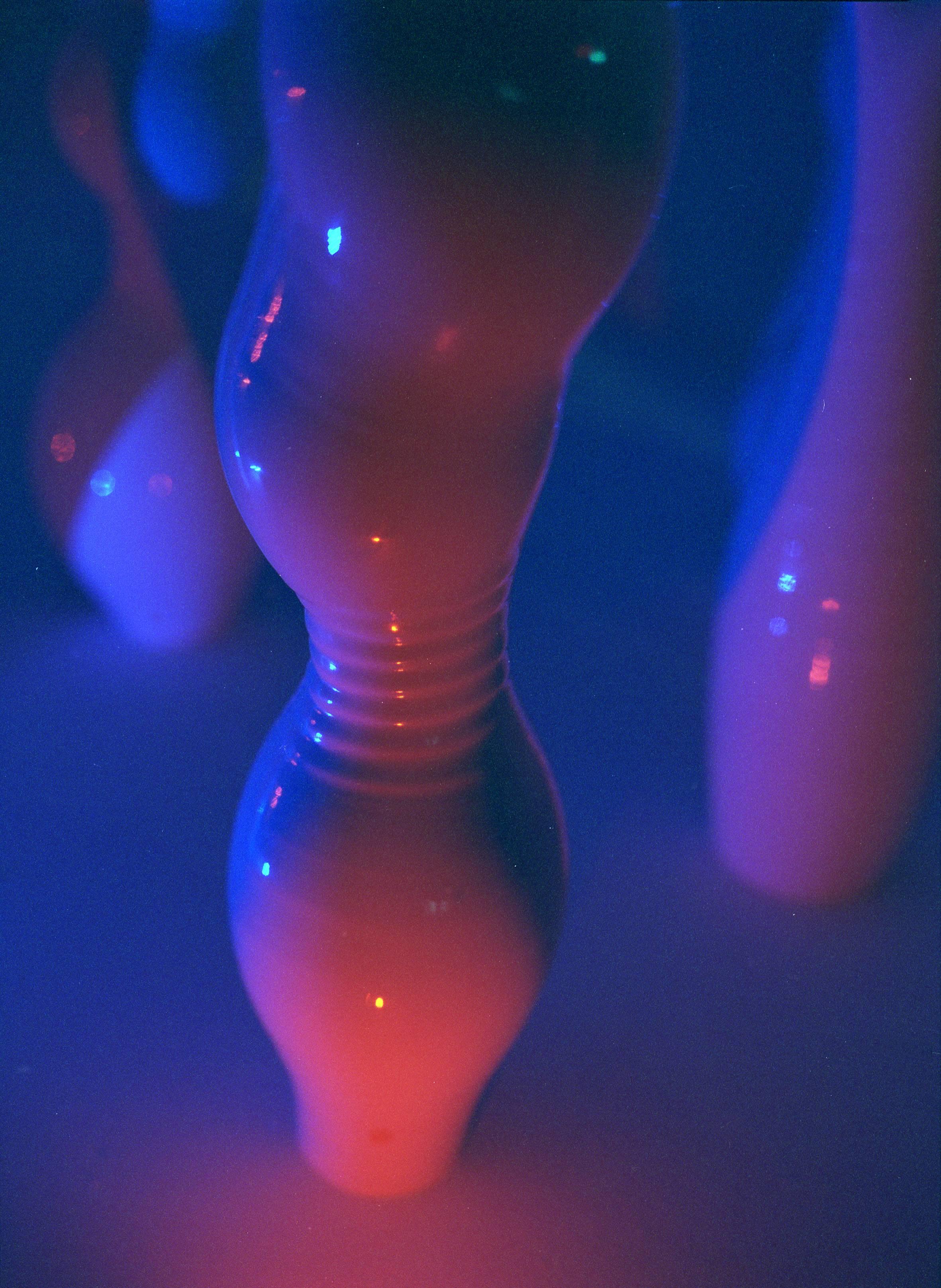 Post-Modern Contemporary Light as Air 'Breathing' Light Sculpture, Composition of Two For Sale