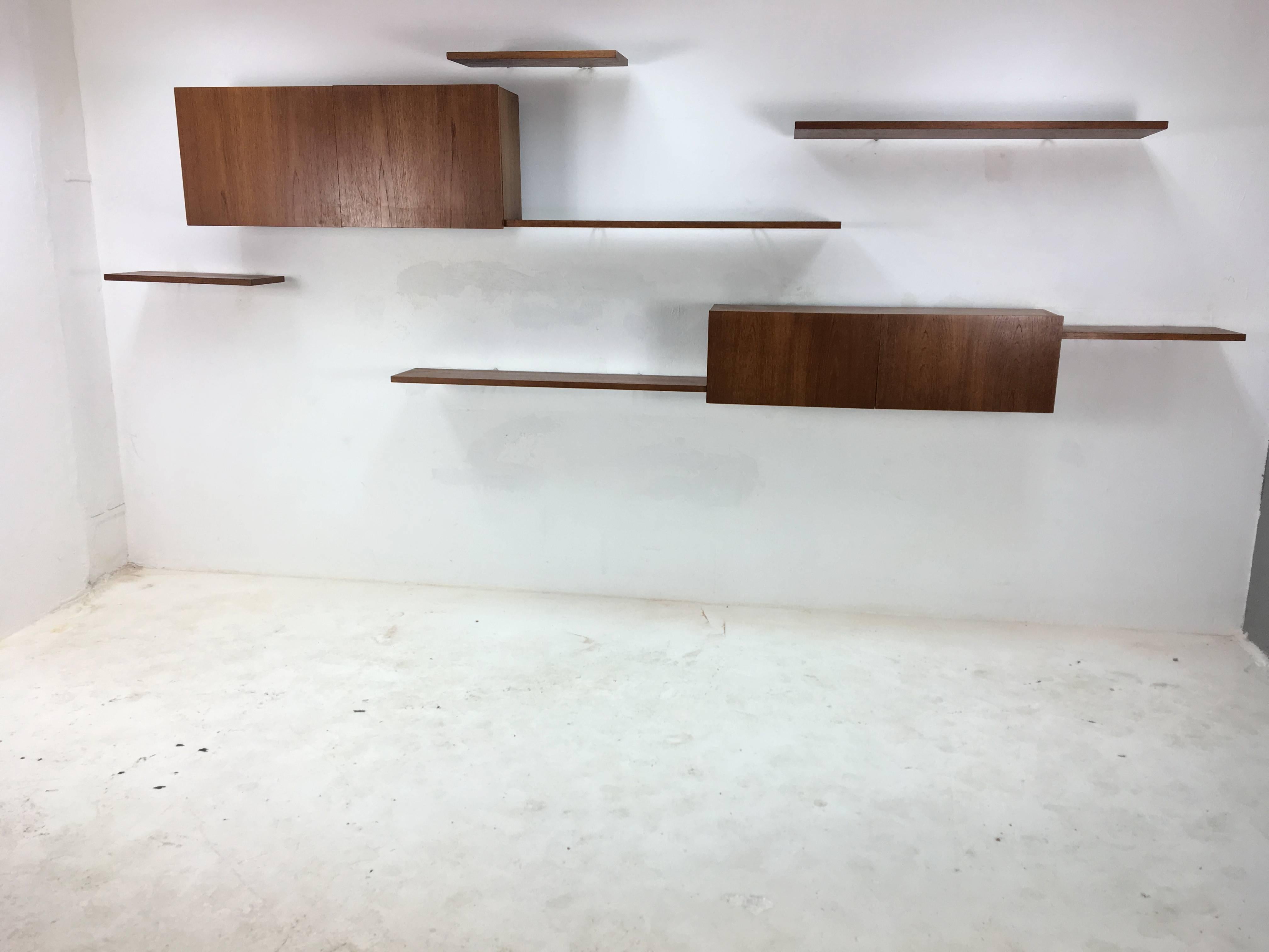 1960s Banz Bord Floating Rosewood Wall System 1
