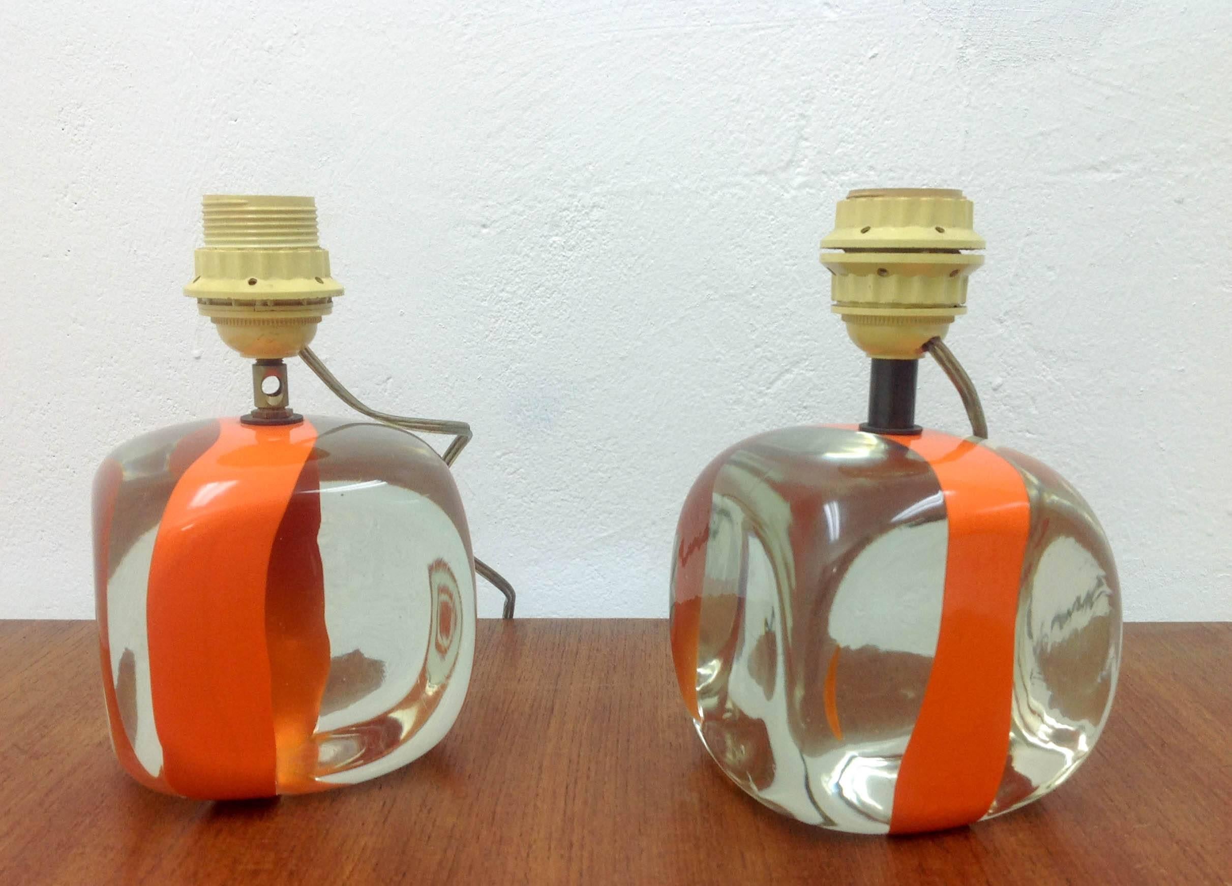 Murano Glass Venini Pierre Cardin Lamp Bases, 1960s