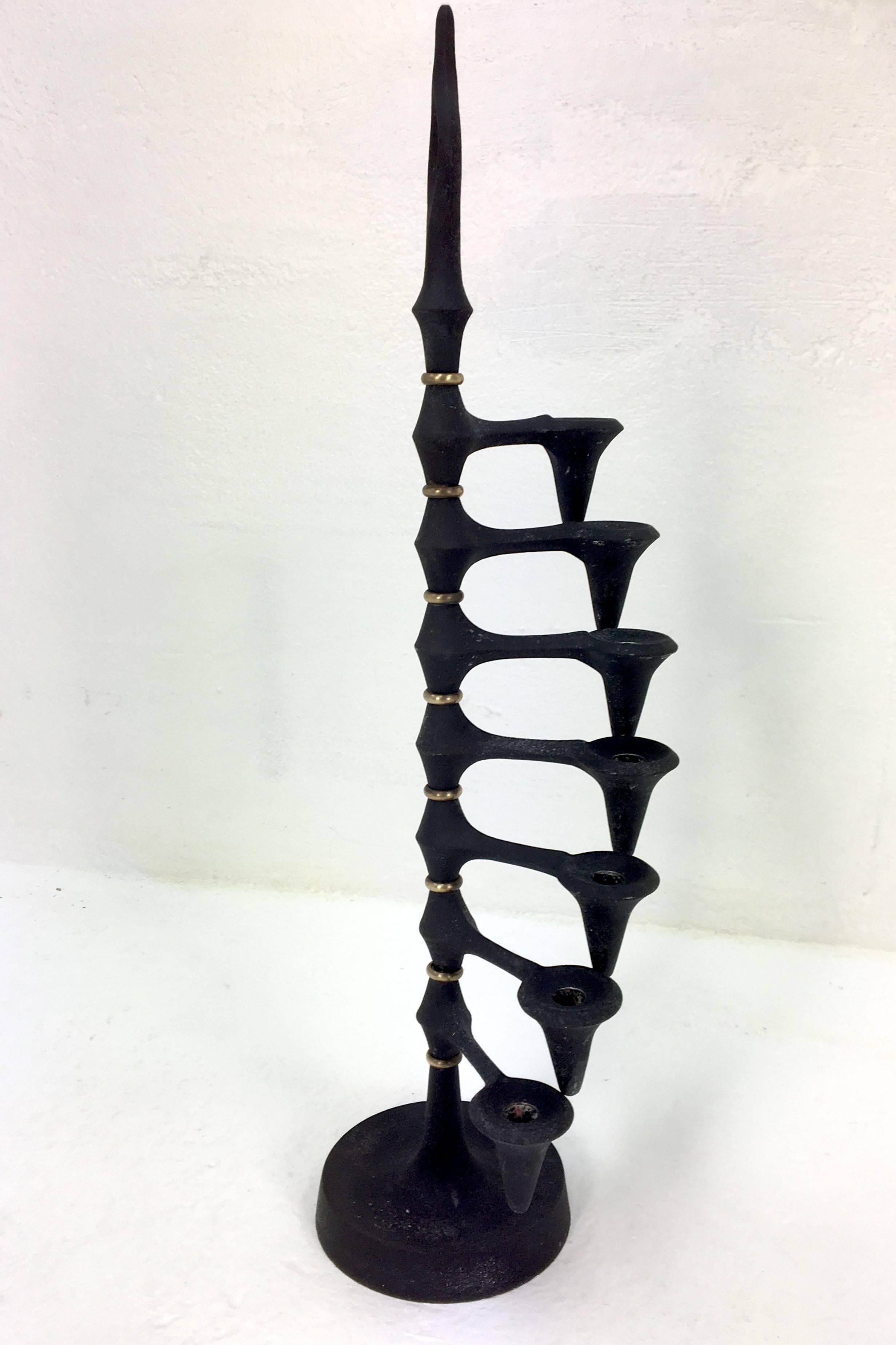 Mid-Century Modern Quistgaard Seven-Armed Candle Tree for Dansk, 1960s
