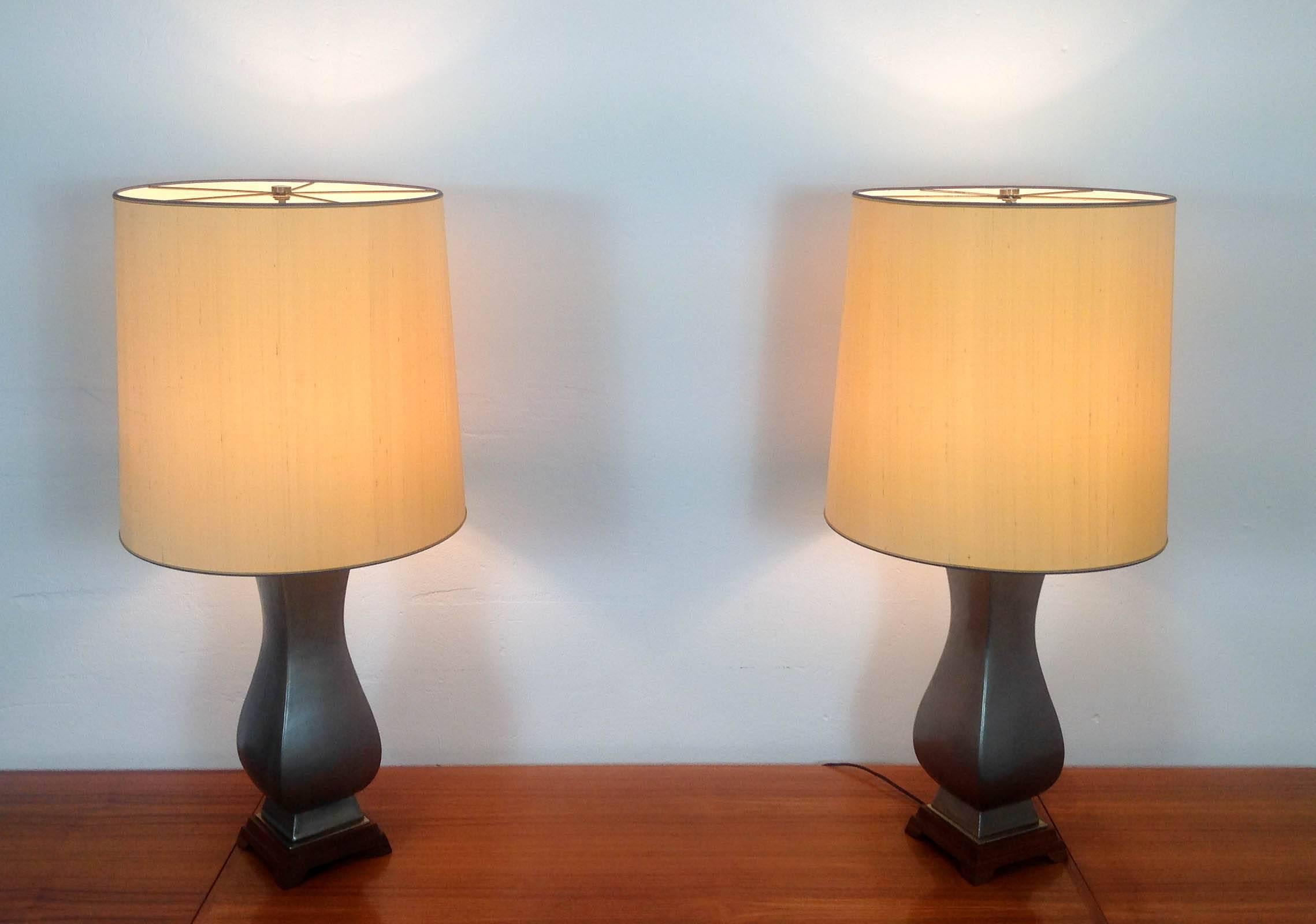 Mid-20th Century Two Gerald Thurston Table Lamps for Lightolier, 1960s For Sale