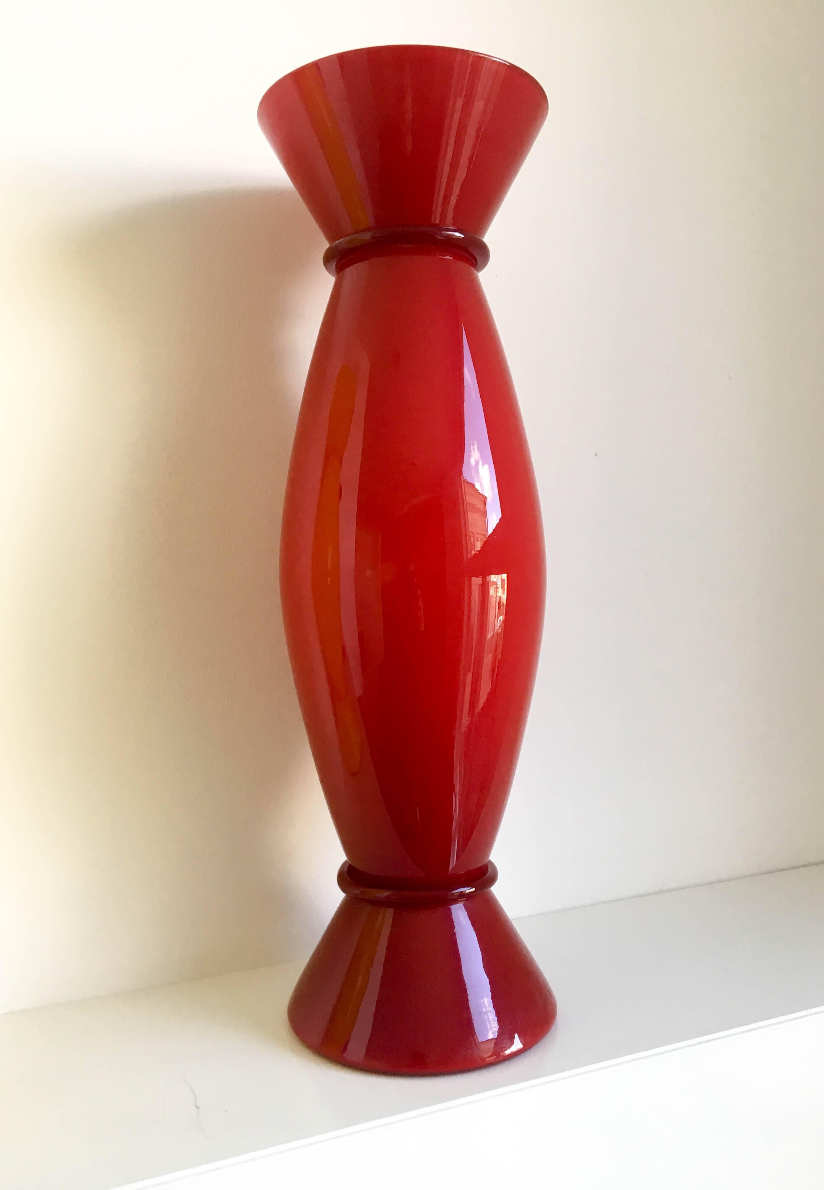 Italian Three Venini 'Acco' Vases by Alessandro Mendini, 1990s