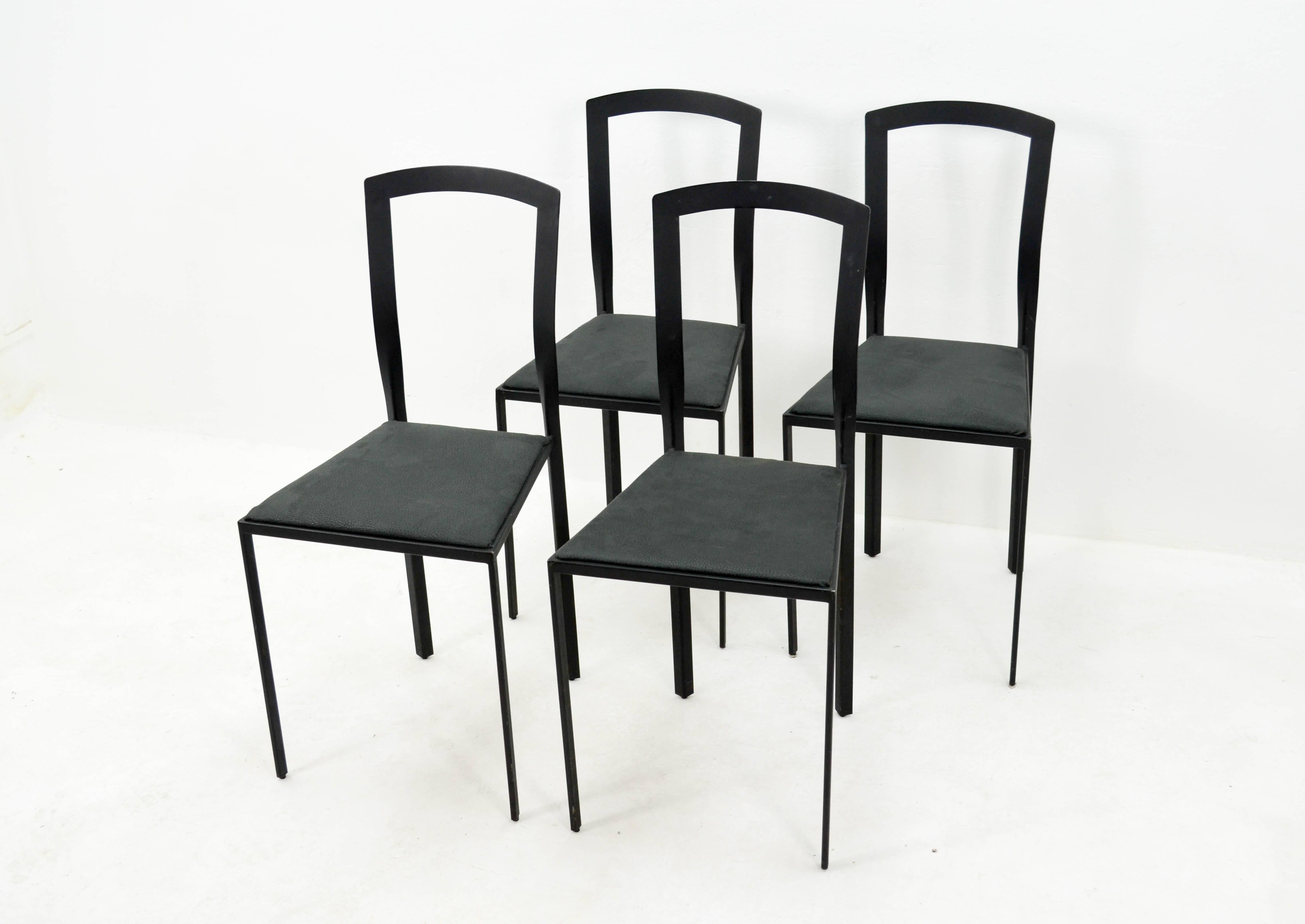 Four Unknown Steel Chairs, 1990s 5