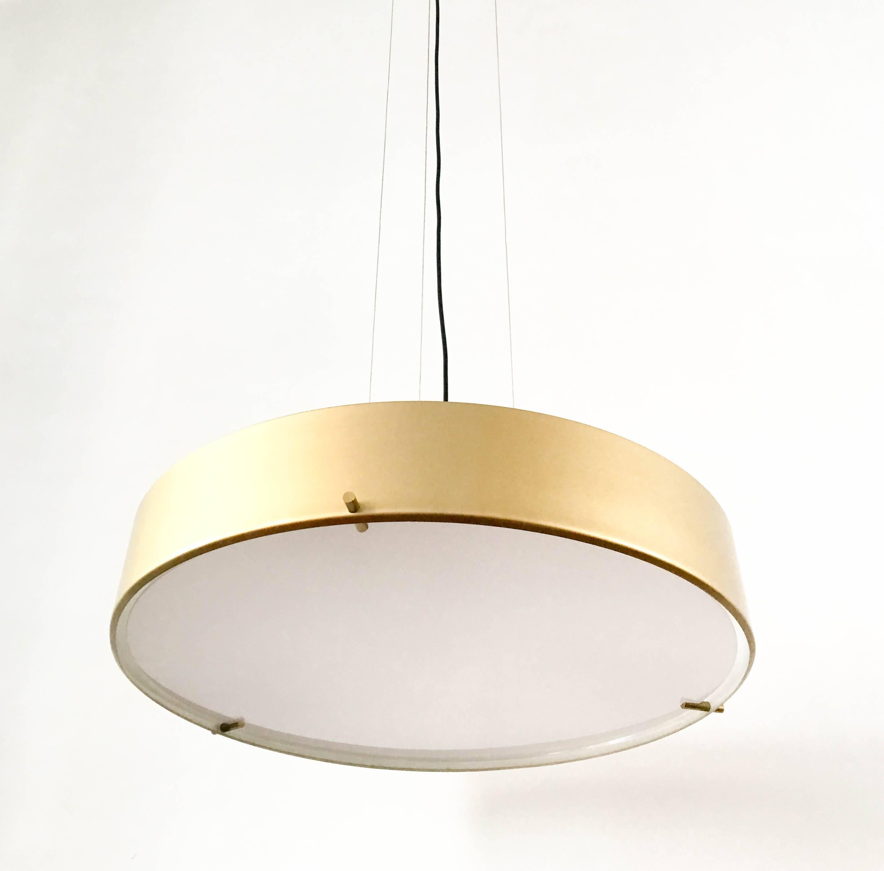 Italian  Large Stilnovo Model 288 Pendant Light, 1950s