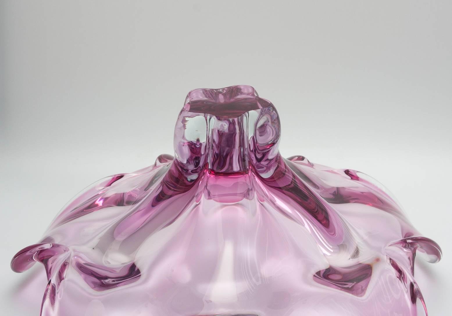 Murano Glass Purple Murano glass Fruit Bowl, 1960s