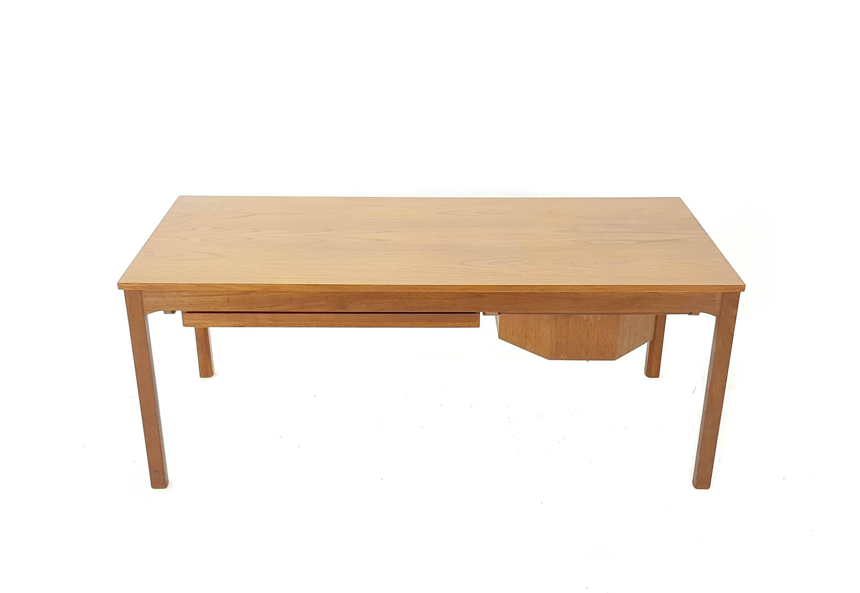 Mid-Century Modern 1960s teak sewing table, Johannes Andersen for CFC Silkeborg