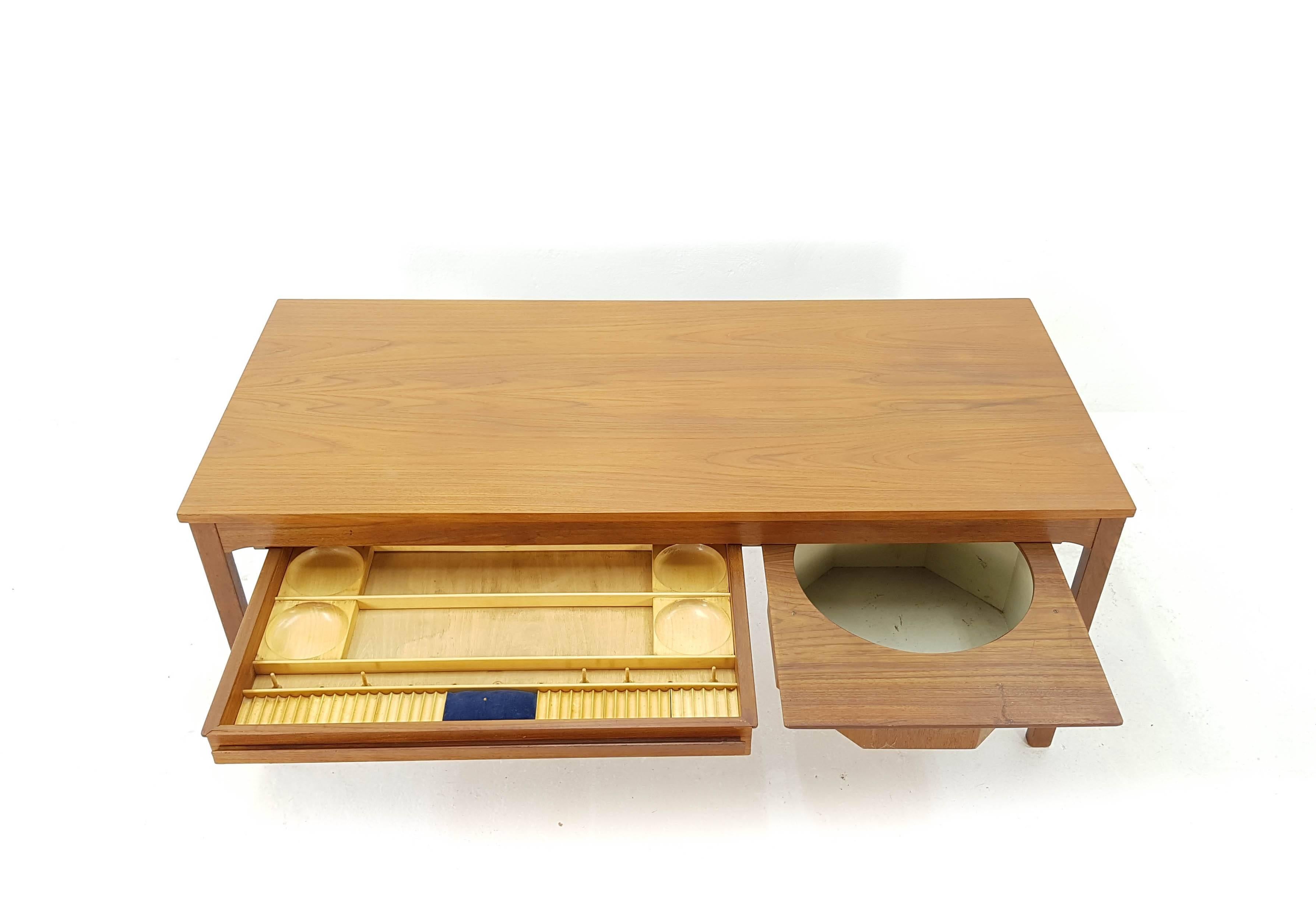 Mid-20th Century 1960s teak sewing table, Johannes Andersen for CFC Silkeborg