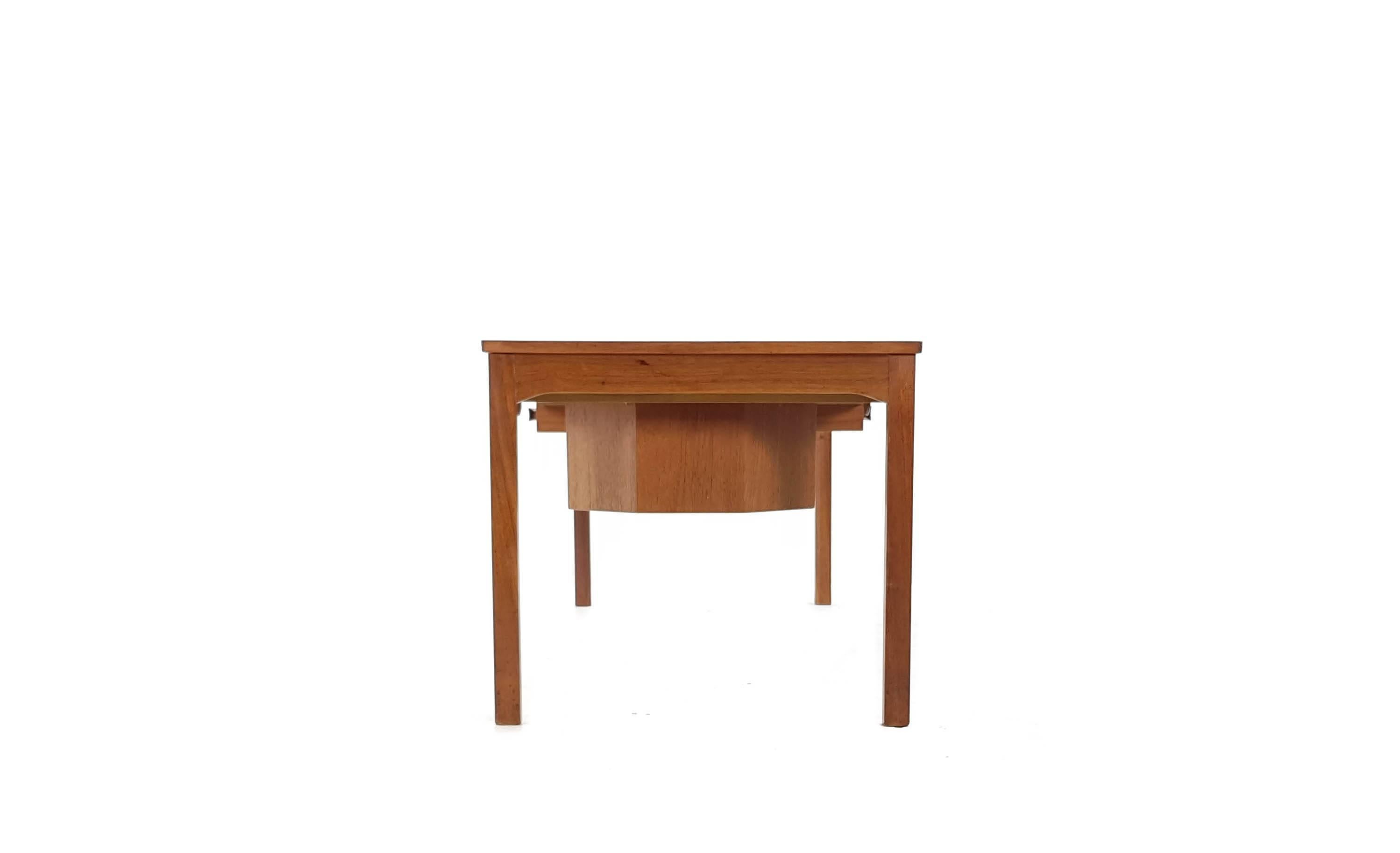 Teak 1960s teak sewing table, Johannes Andersen for CFC Silkeborg