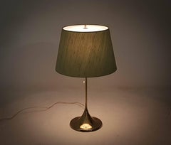 Bergbom B-024 Table Lamp with Green Shade, 1960s