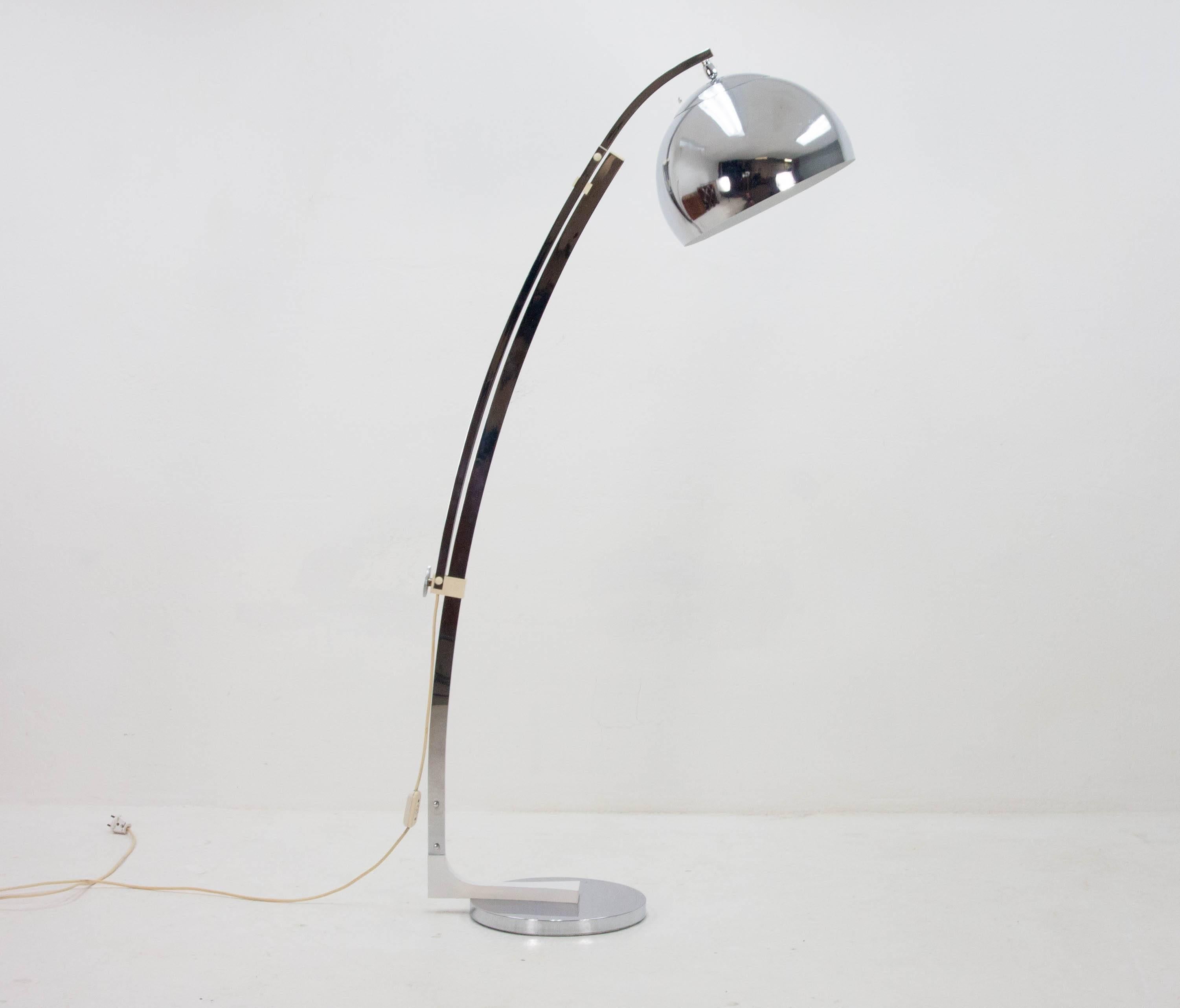 Goffredo Reggiani Arc Floor Lamp, 1960s In Good Condition In Den Haag, NL
