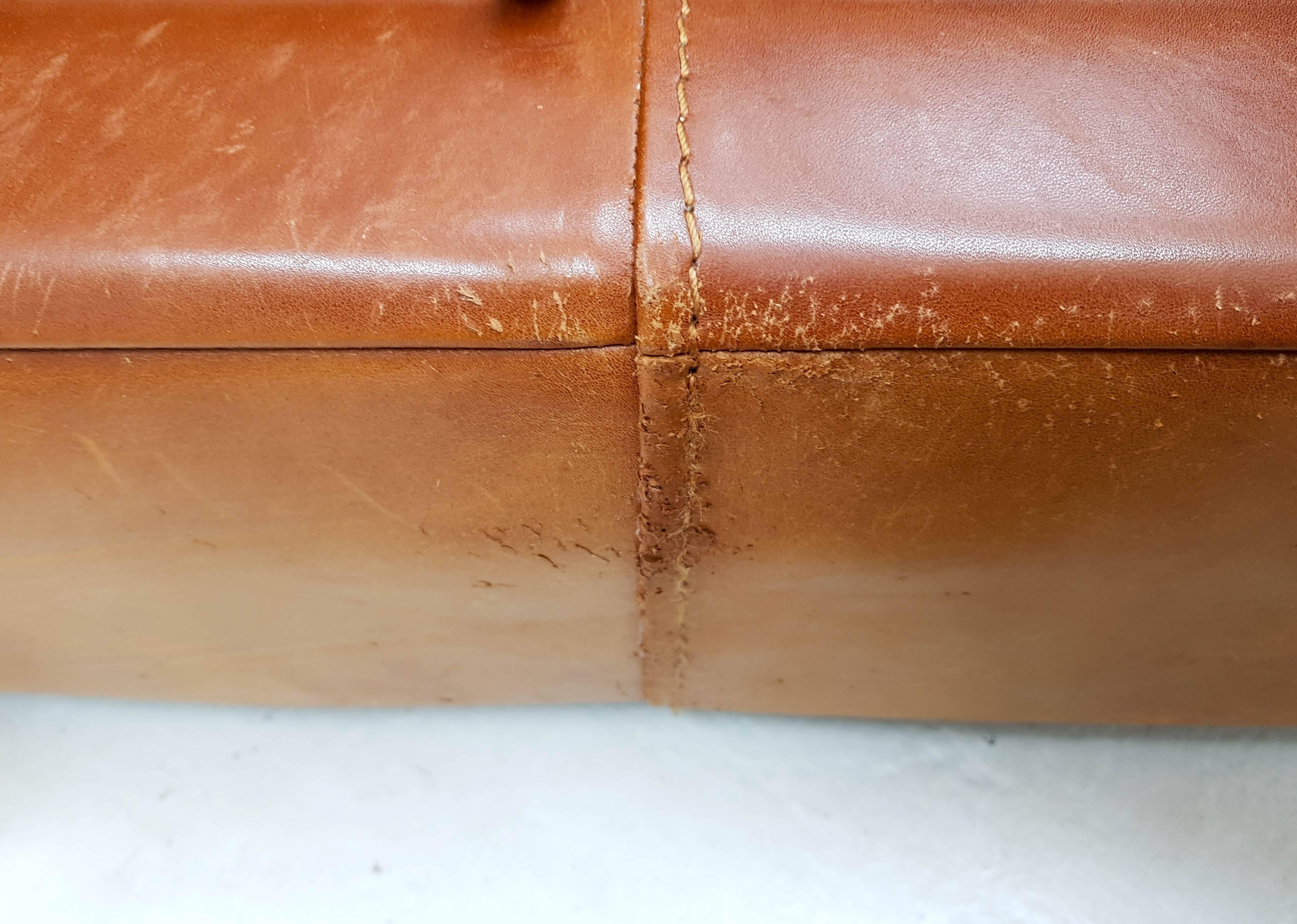 Cierre Imbottiti Butterscotch Leather Sofa 1