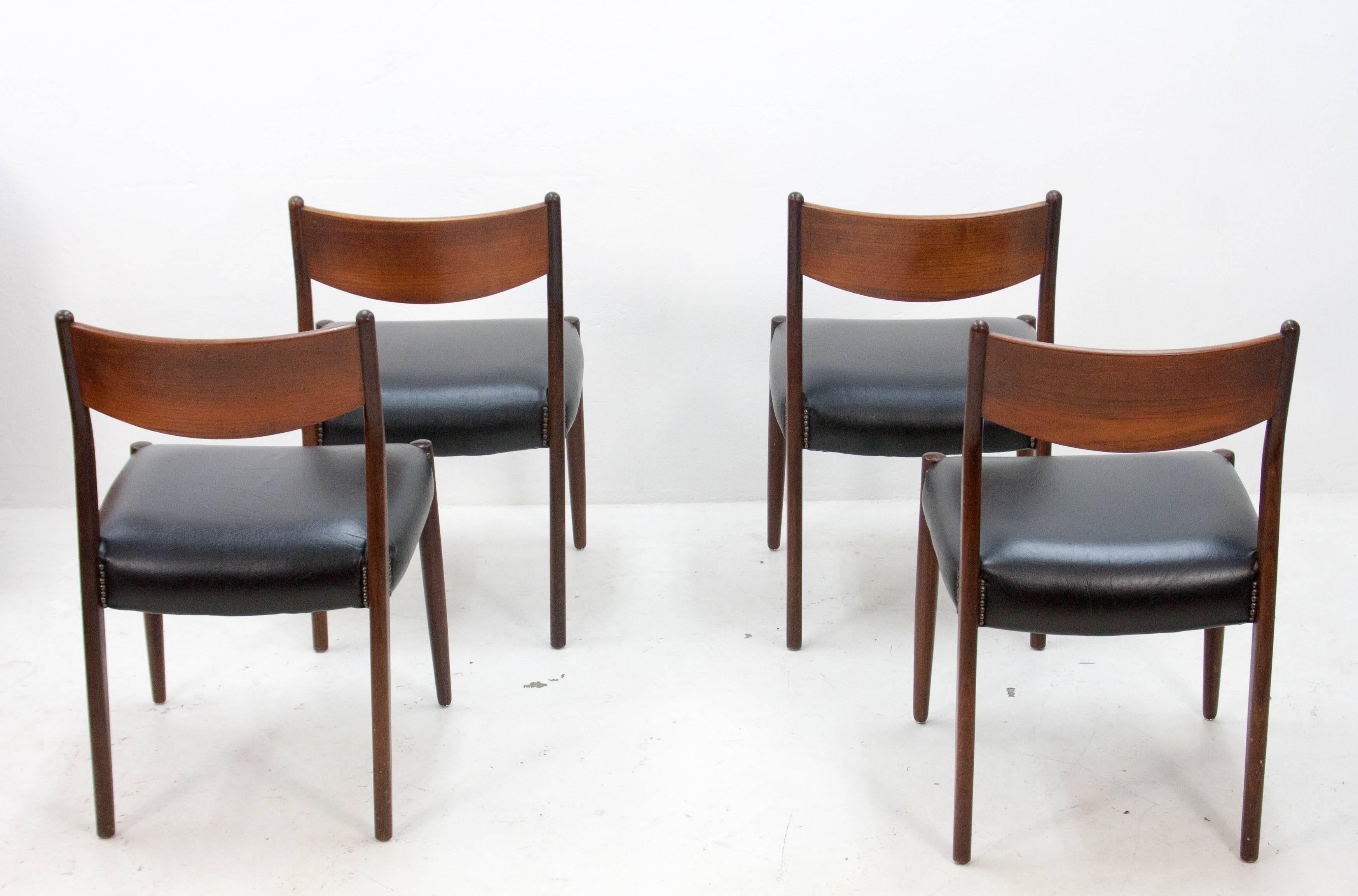 Dutch 1960s  Fritho Franeker dutch dining chairs 
