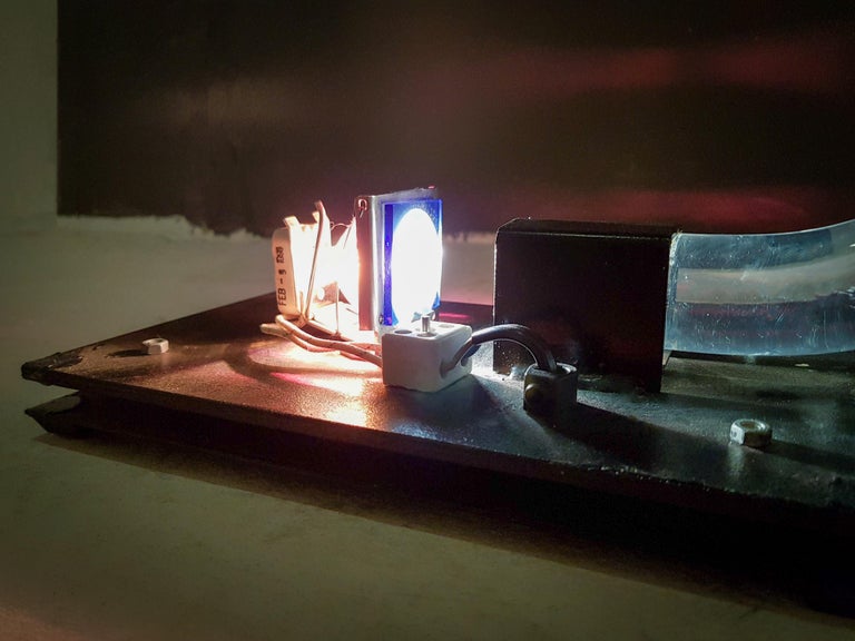 Edy Ten Berge Perspex Floor Lamp For Sale at 1stDibs