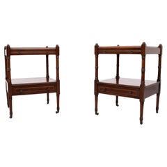 Two Georgian Mahogany Side Tables England