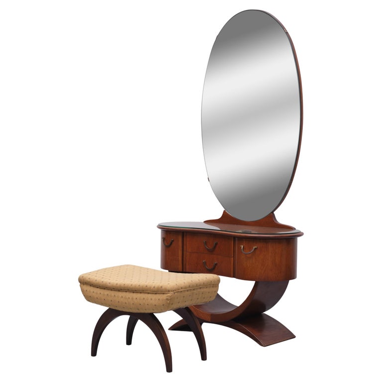 A A Patijn Curved Vanity and stool  Zijlstra Joure Holland  For Sale