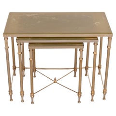 Hollywood Regency  Maison Jansen  stile  Tavolini da salotto in ottone  Francia