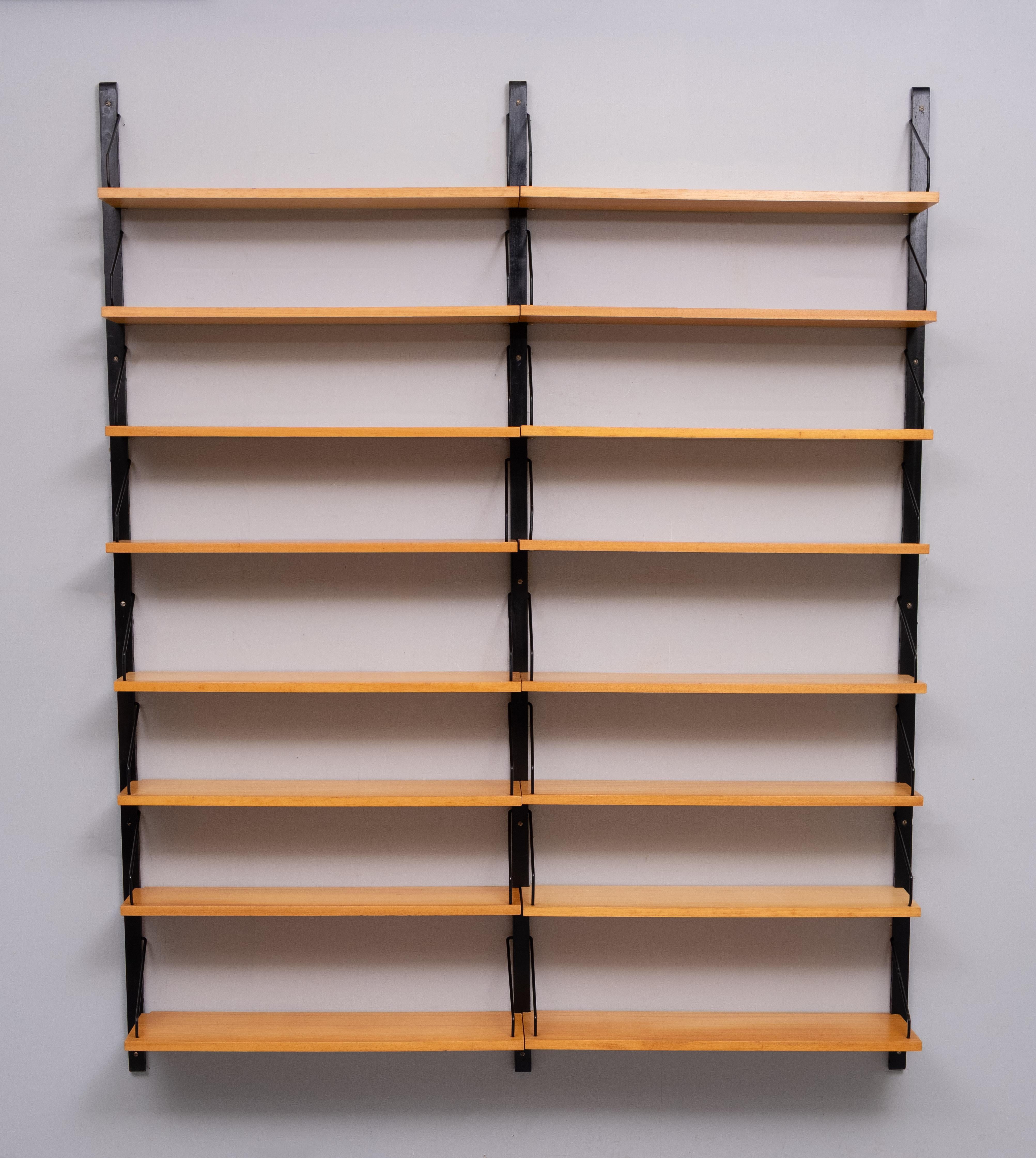 Mid-Century moderno Poul Cadovius  Royal System  Libreria in legno di faggio 1960s in vendita