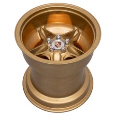 Porsche rim side table with light 1970s Germany