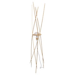 Mikado Antique Gold Art floor lamp 1980s Italy