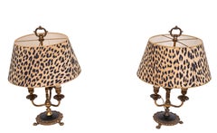Bouillotte table lamps , Maison Charles, brass & gilt metal, 1950`s ca, French