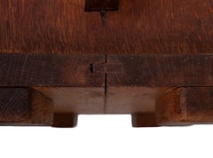 Amsterdam School Solid Oak side table 1930s Holland