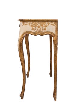 Mid century Florentine Console table Italy 1950s Italy