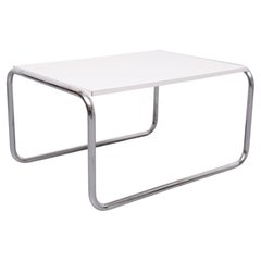 Bauhaus Coffee Table by Tecta, 1970s, White Top & Chrome Base