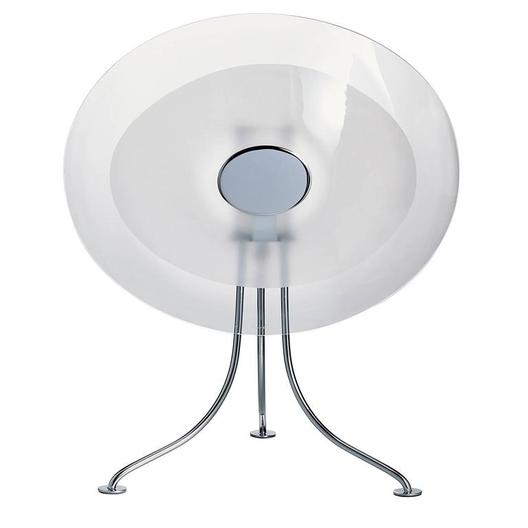 Scudo Carlo Moretti Contemporary Murano Clear Glass Desk Or Table Scudo Carlo Moretti Contemporary Murano Clear Glass Desk Or Table Lamp For